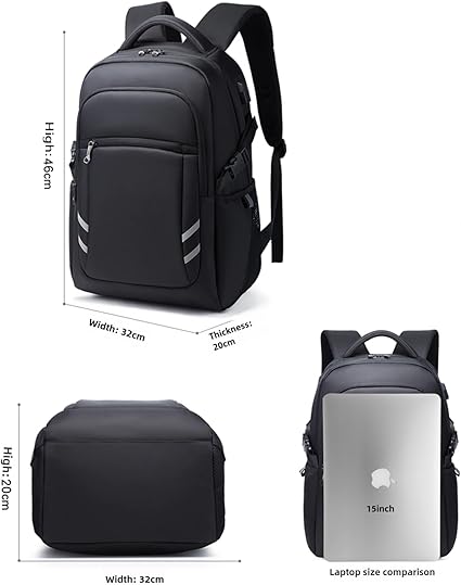 Water Resistant Travel Laptop Backpack - Image 7