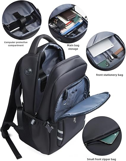 Water Resistant Travel Laptop Backpack - Image 6